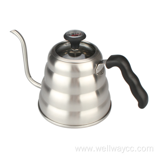 Pour Over Coffee Kettle WithTransparent Glass Lid